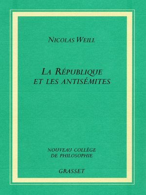 cover image of La république et les antisémites